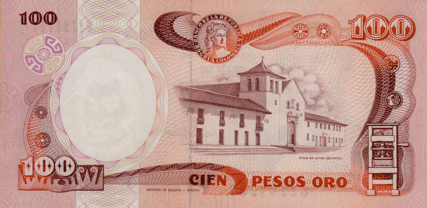 Colombia 100 1987 UNC P-426/c